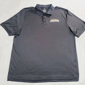 Jacksonville Jaguars Shirt Mens 2XL Black NFL Football Fanatics Polo Performance